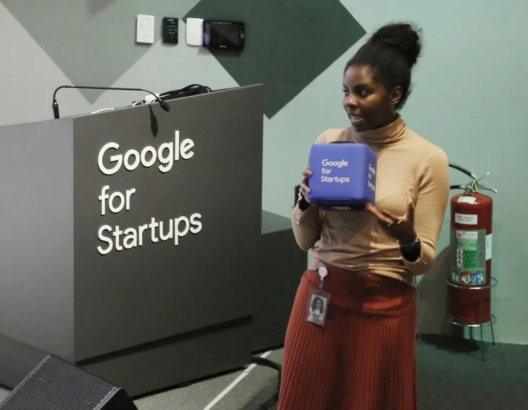 Evento realizado em 2019 no campus do Google for Startups em São Paulo (Google for Startups Brasil/Reprodução)