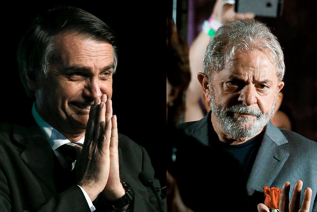 Bolsonaro e Lula: Febraban vai receber presidenciáveis para conversa com banqueiros (Paulo Whitaker e Rodolfo Buhrer/Reuters)