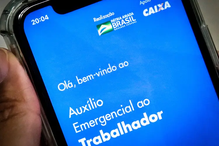 App do auxílio emergencial do governo, pago por meio da Caixa (Marcello Casal Jr/Agência Brasil)