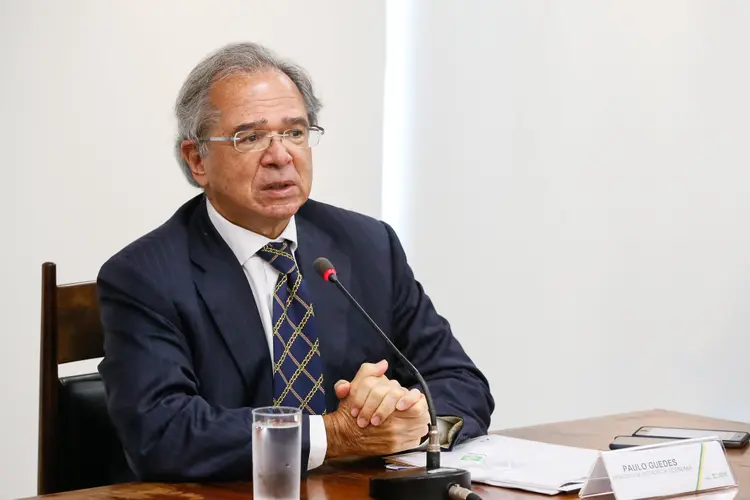 Ministro da Economia, Paulo Guedes: ministro ressaltou ainda que "não vai ter esse negócio de aumentar imposto" (Isac Nóbrega/PR/Flickr)