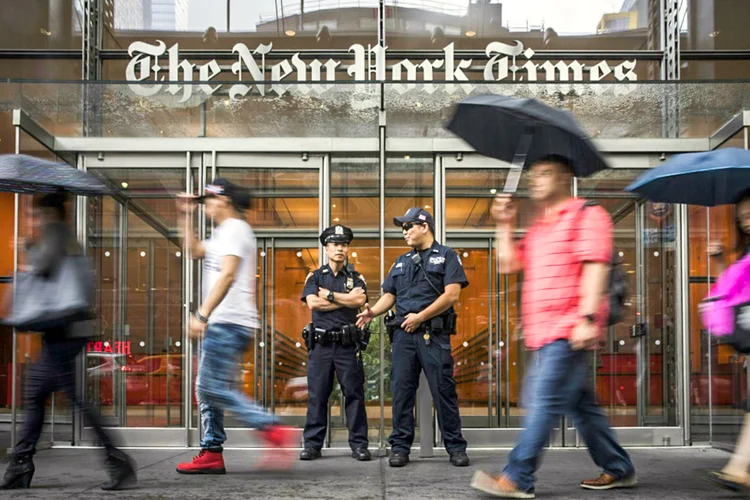 Sede do "New York Times", em Manhattan (Drew Angerer/AFP)