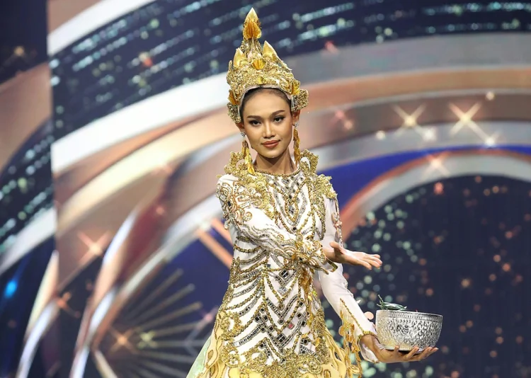 Han Lay, representante de Mianmar no concurso Miss Grand International. (AFP/AFP Photo)