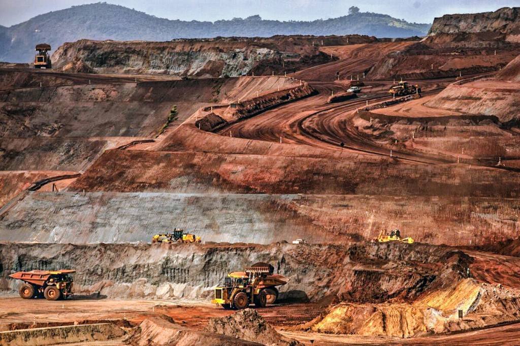Mina de Brucutu da Vale em Barão de Cocais, Brasil: queda no preço do minério afetou balanço da Vale (Dado Galdieri/Bloomberg)