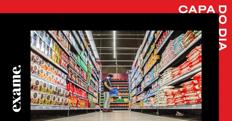 Supermercado: auxílio emergencial e alta do dólar puxaram preços para cima no Brasil (Germano Lüders/Exame)