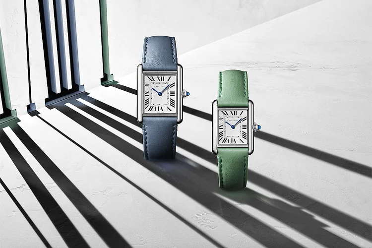 Novo Tank, da Cartier: pulseiras plant-based (Divulgação/Divulgação)