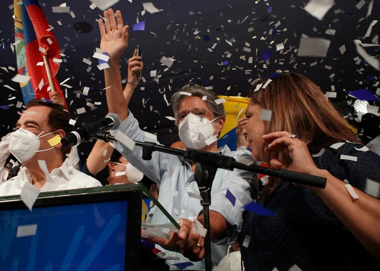 Guillermo Lasso: após ser derrotado em duas eleições, ex-banqueiro venceu candidato do correísmo no Equador (Maria Fernanda/Reuters)