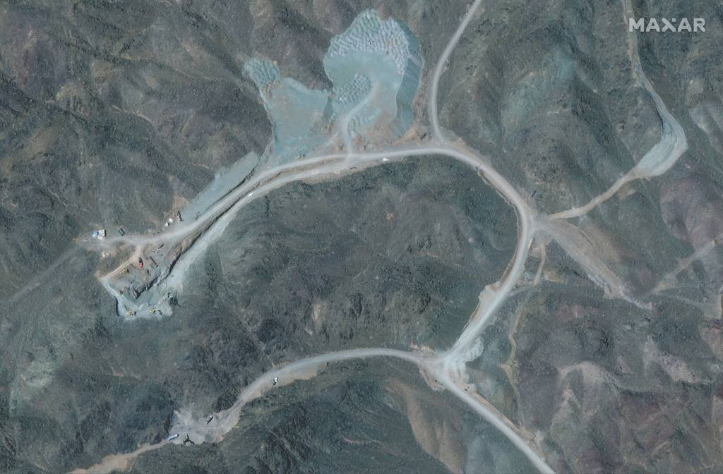 Imagem de satélite da instalação nuclear iraniana de Natanz registrada na semana passada (Reuters/Maxar Technologies/Divulgação)