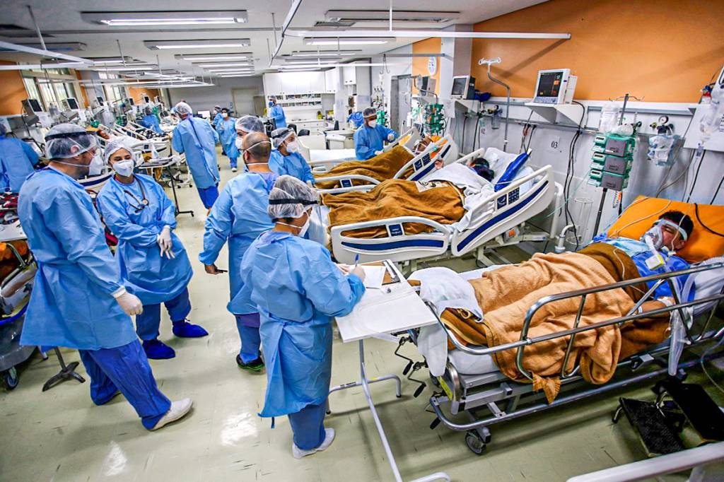 Hospital: média de mortes é de 210 (Diego Vara/File Photo/Reuters)