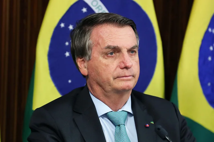 Presidente Jair Bolsonaro discursa durante cúpula do clima (Marcos Correa/Reuters)