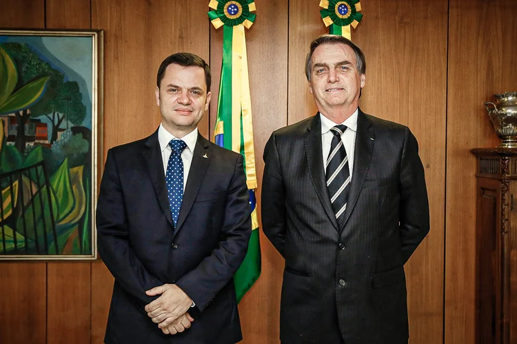 (Brasília - DF, 01/03/2019) Presidente da República, Jair Bolsonaro durante encontro com o Secretário de Segurança Pública do DF, Anderson Gustavo Torres.
Foto: Carolina Antunes/PR (Carolina Antunes/PR/Flickr)