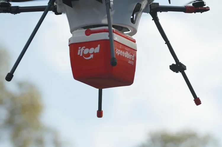 Pelo ar: iFood já começou testes de logística com drone (iFood/Divulgação)