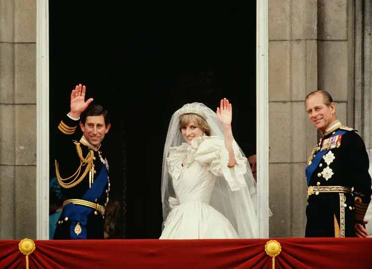 Charles e Diana no chamado "casamento do século" em 1981 (Tim Graham Photo Library/Getty Images)