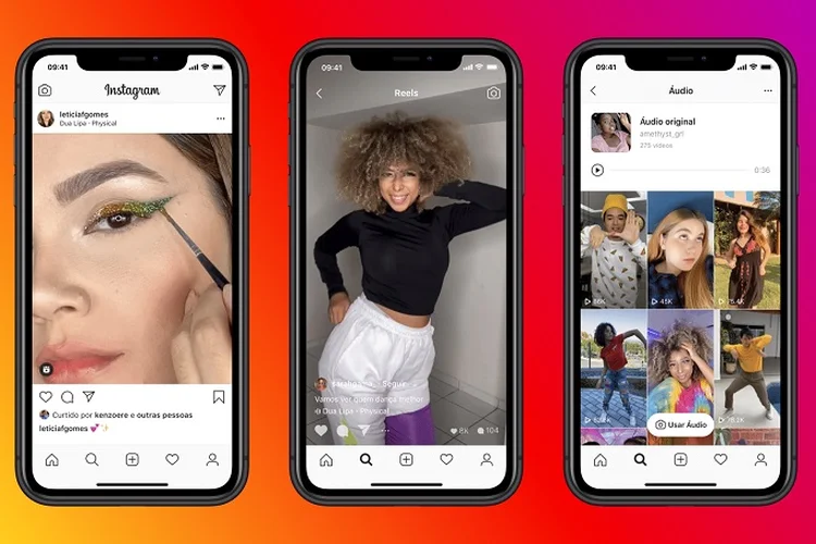Reels no Instagram: recurso chegou em 2020 ao app da rede social para competir com TikTok (Intagram/Divulgação)