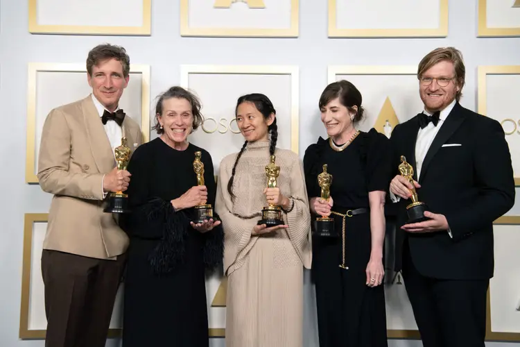"Nomadland" foi o grande vencedor do Oscar 2021 neste domingo (25), com três prêmios (Matt Petit/A.M.P.A.S./Getty Images)
