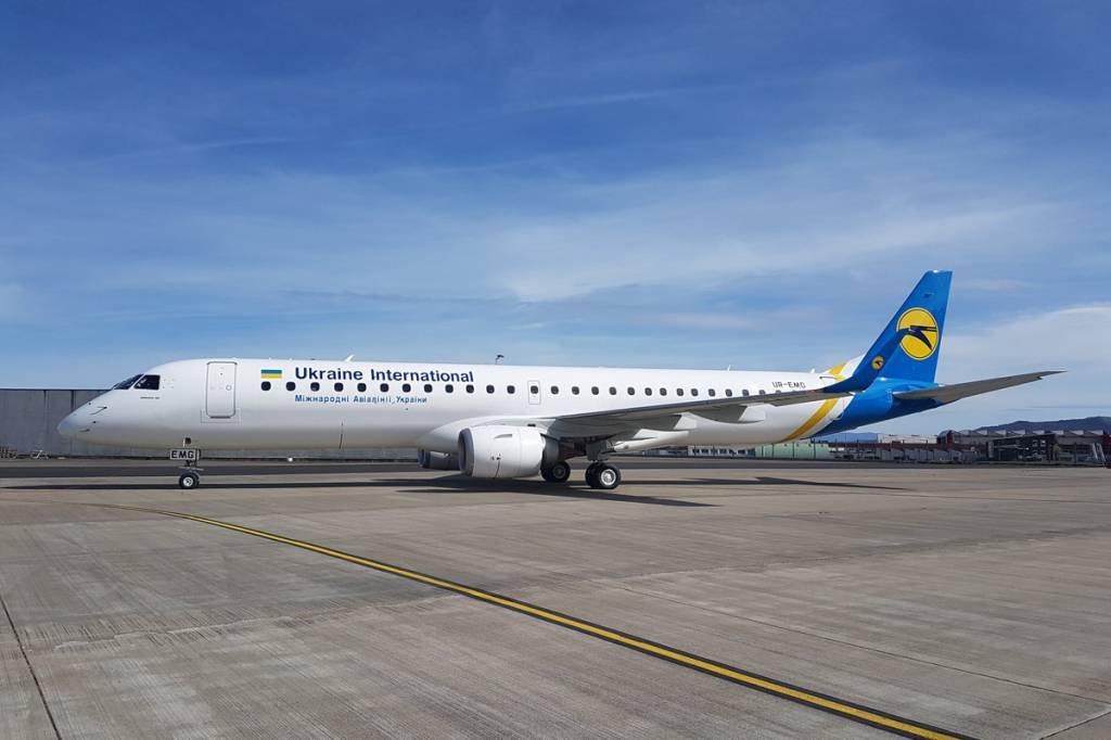 Brasileiro: avião da Embraer foi escolhido para o voo na Ucrânia (Ukraine/Divulgação)