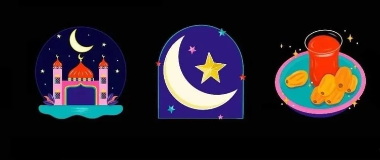 Pacote de stickers criado para o Ramadan no Instagram (Instagram/Reprodução)