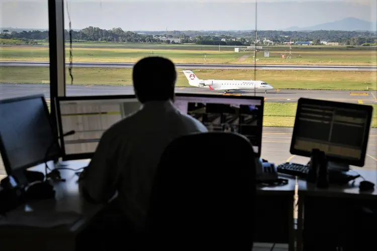 Sala de administração no aeroporto Afonso Pena, em Curitiba:  (Geraldo Bubniak/AEN/Divulgação)