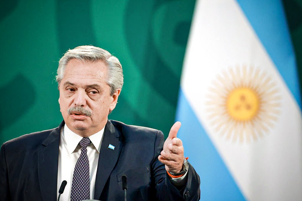 Alberto Fernández: presidente da Argentina discursou durante a Assembleia Geral da ONU.  (Hector Vivas/Getty Images)