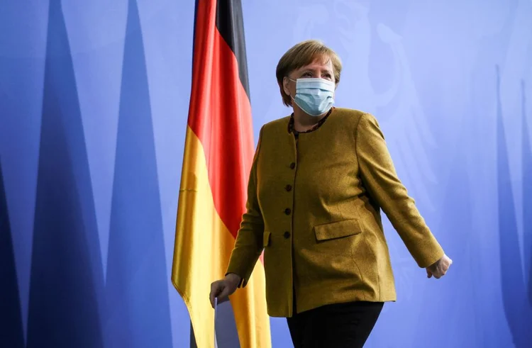 Angela Merkel, chanceler da Alemanha. (ANNEGRET HILSE/POOL/AFP/Getty Images)