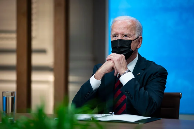 Joe Biden: presidente dos EUA realizará uma nova conferência de líderes sobre questões climáticas amanhã. (Al Drago-Pool/Getty Images)