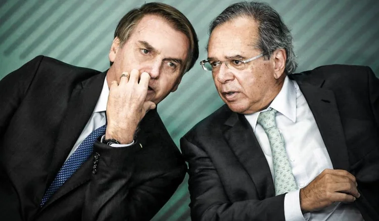 Presidente Jair Bolsonaro e ministro da Economia, Paulo Guedes (Adriano Machado/Reuters)