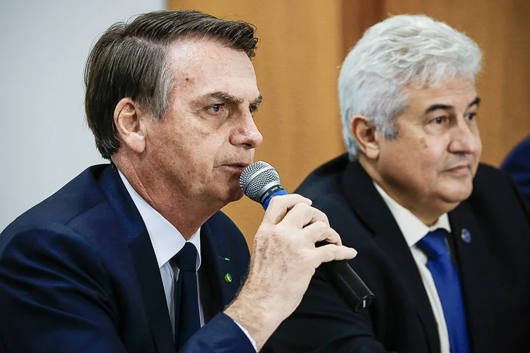 Presidente Jair Bolsonaro e o ministro Marcos Pontes (Carolina Antunes/PR/Flickr)