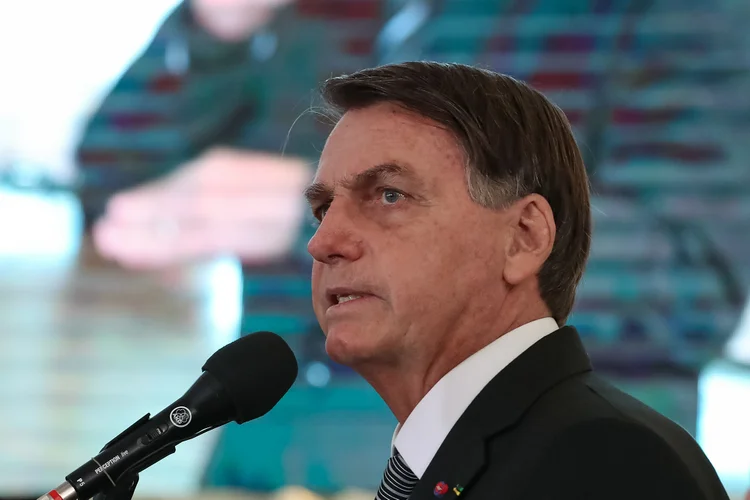 Presidente Jair Bolsonaro: as declarações ocorrem em um momento no qual o Brasil tenta obter recursos internacionais para auxiliar no combate ao desmatamento (Marcos Corrêa/PR/Flickr)