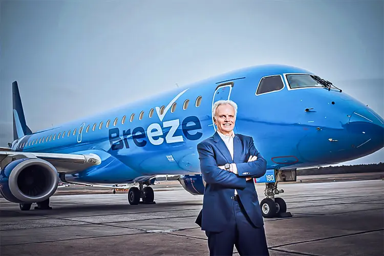 David Neeleman, fundador da Breeze: repetir a fórmula da Azul (Breeze/Divulgação)