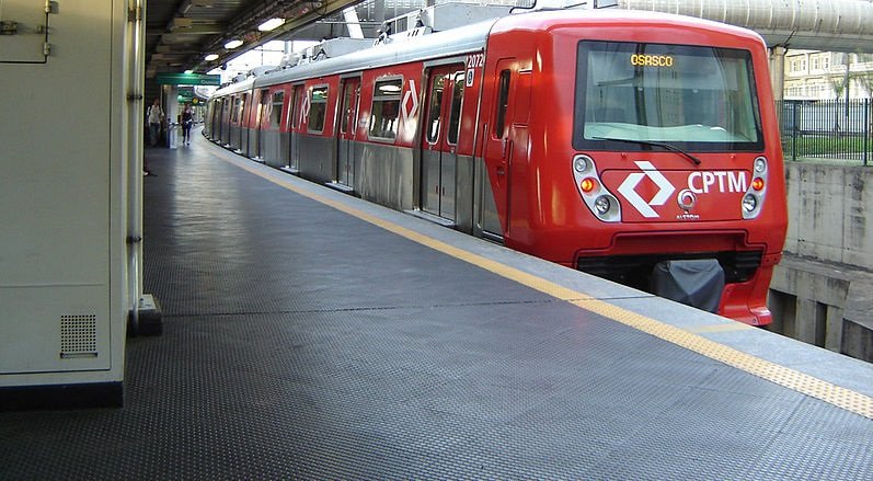Trem da linha Esmeralda da CPTM (Foto/Wikimedia Commons)