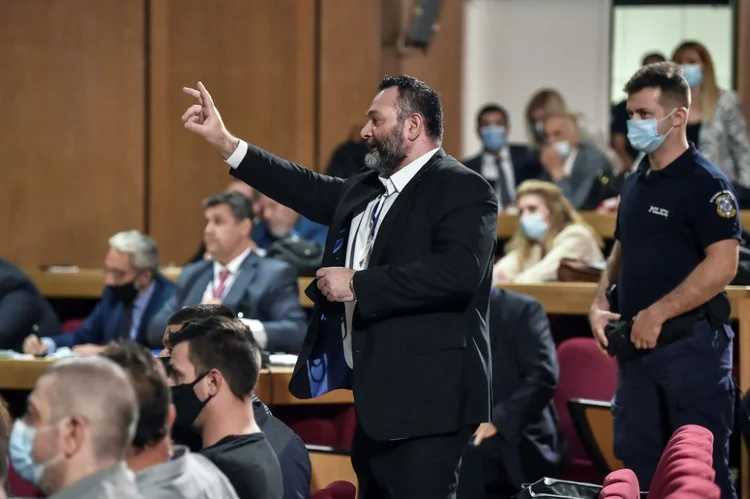 Ioannis Lagos: deputado neonazista foi preso na Bélgica (AFP/AFP)