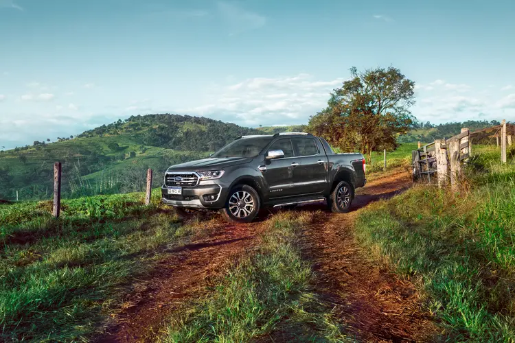 Nova Ford Ranger 2022: conectividade em toda a linha, pacote de tecnologia e segurança, e cinco anos de garantia (Ford/Divulgação)