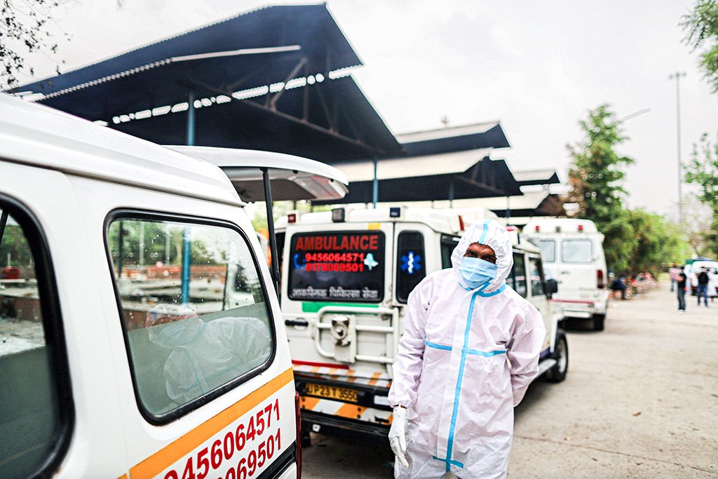 Índia: país superou 200 mil mortes por coronavírus após disparada de casos (Bloomberg/Anindito Mukherjee)