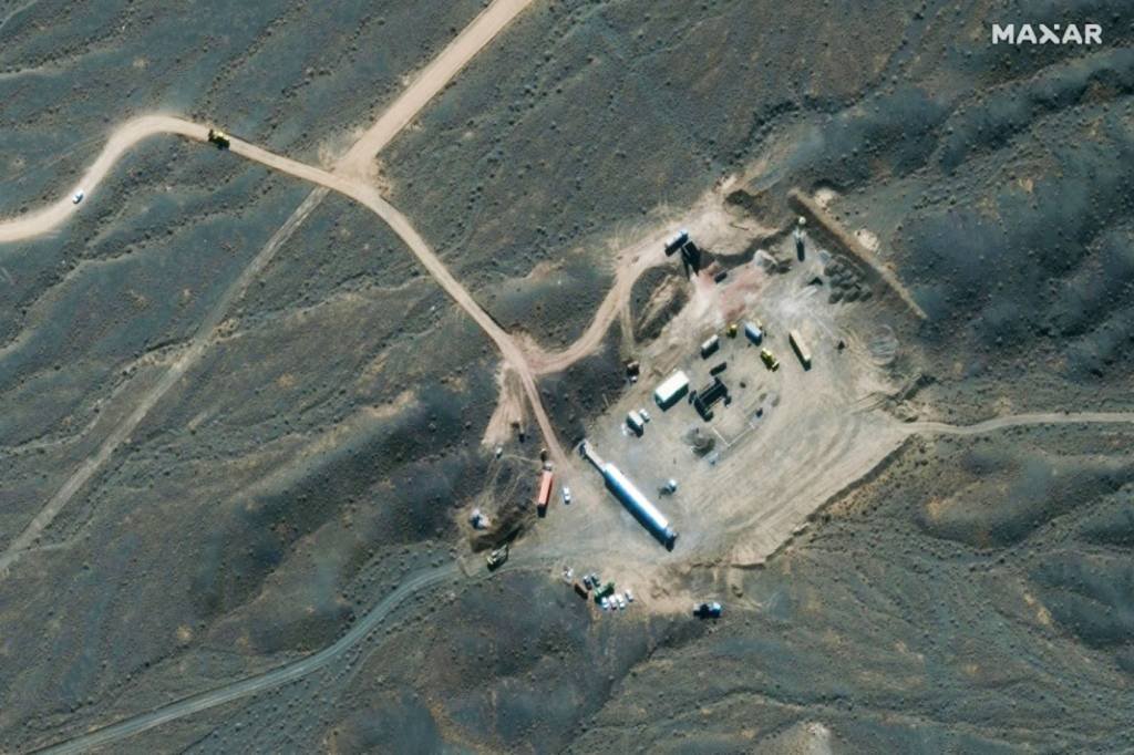 Foto de satélite divulgada pela Maxar Technologies em 28 de janeiro de 2020 mostra a central nuclear de Natanz, na região central do Irã (AFP/AFP)