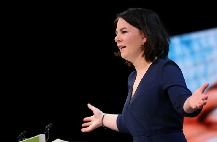 Annalena Baerbock: o desafio é grande para os Verdes, que todas as pesquisas agora apontam como a provável segunda força política nas eleições (AFP/AFP)