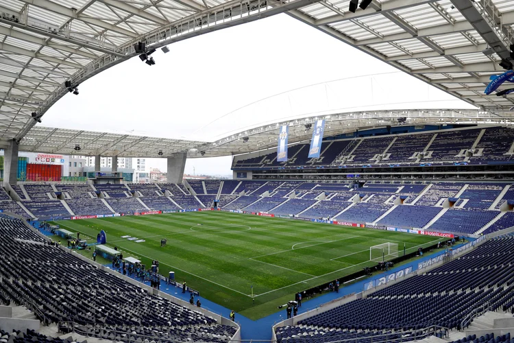 Estádio do Dragão antes de partida entre Porto e Liverpool pela Liga dos Campeões. (Rafael Marchante/Reuters)