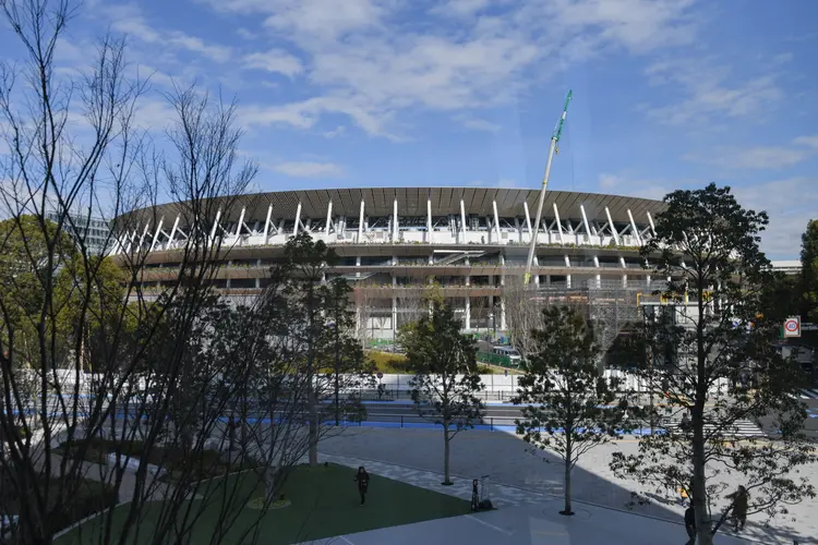 O estádio nacional em Tóquio. (Bloomberg/Reprodução)