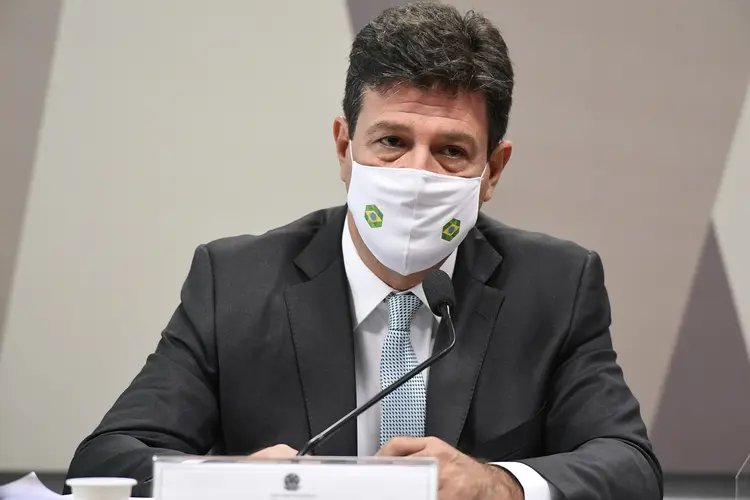 Ex-ministro de Estado da Saúde, Luiz Henrique Mandetta depõe na CPI da Covid (Jefferson Rudy/Agência Senado/Flickr)