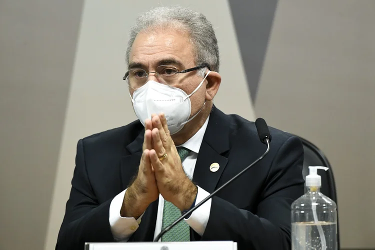 O ministro da Saúde, Marcelo Queiroga: após críticas, governo criou a secretaria de enfrentamento à covid (Jefferson Rudy/Agência Senado/Flickr)