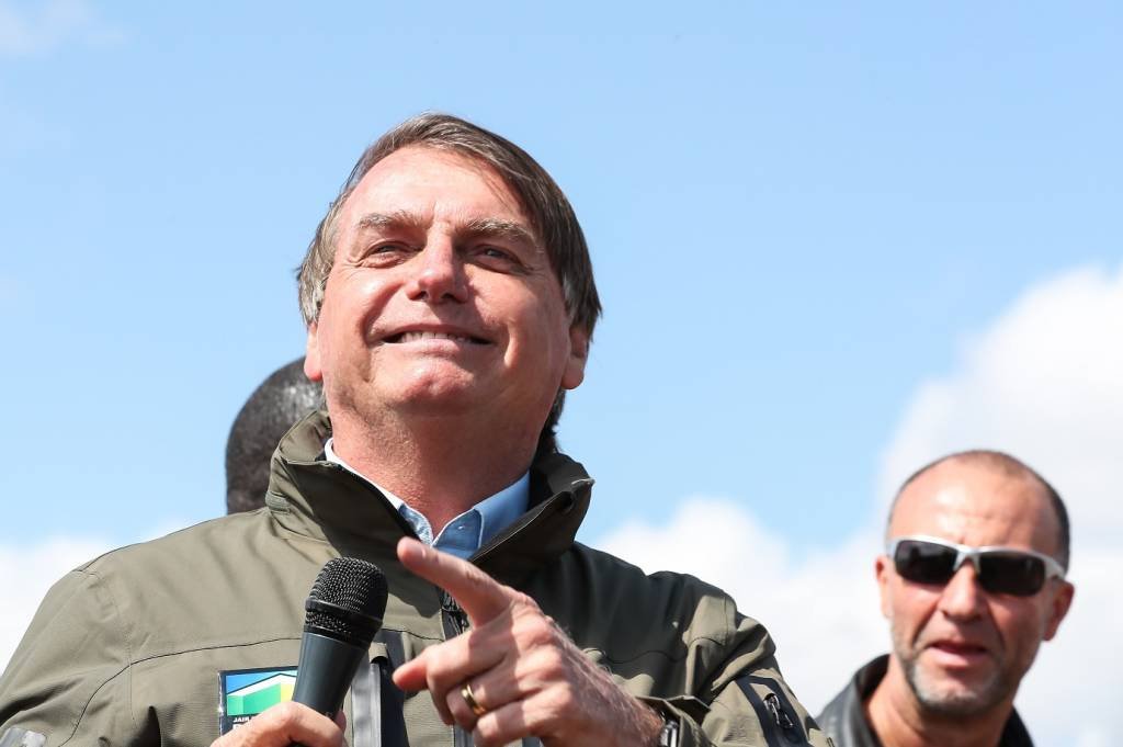 Motociclistas se concentram no Rio de Janeiro em apoio a Jair Bolsonaro