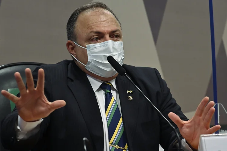 Ex-ministro da Saúde, general Eduardo Pazuello presta depoimento à CPI da Covid (Leopoldo Silva/Agência Senado/Flickr)