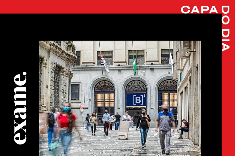 Fachada do prédio da B3, a bolsa brasileira, no centro de São Paulo: reabertura da economia cria oportunidades de investimento em ações (Gustavo Scatena/Divulgação)