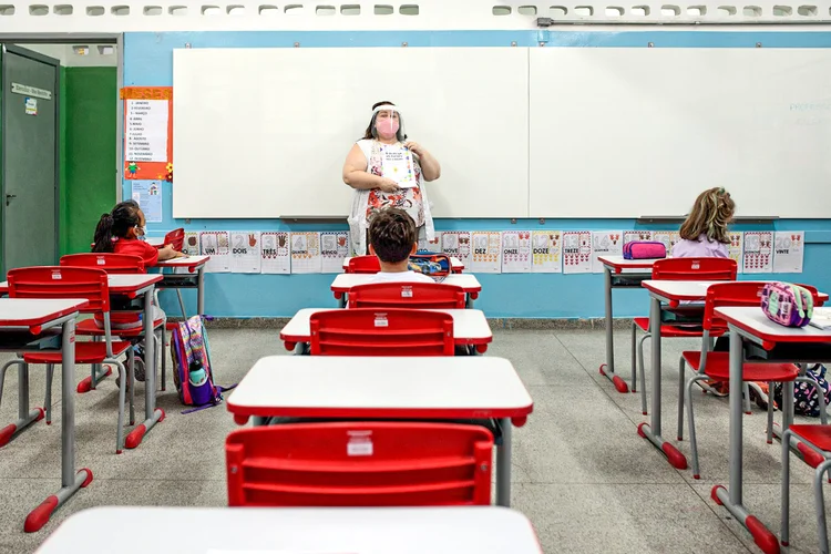 Escolas: pagamento será para educação básica. (Patricia Monteiro/Bloomberg via/Getty Images)