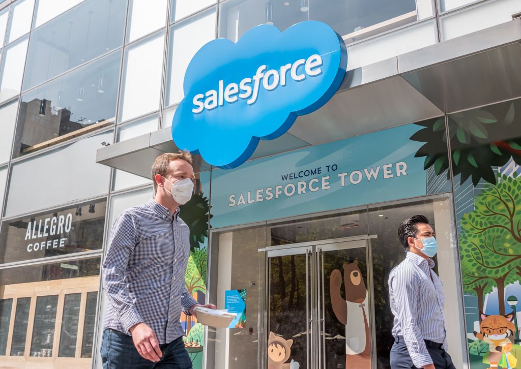 Salesforce é a 54ª maior empresa do mundo, com valor de mercado superior a US$ 186 bilhões (Noam Galai/Getty Images)