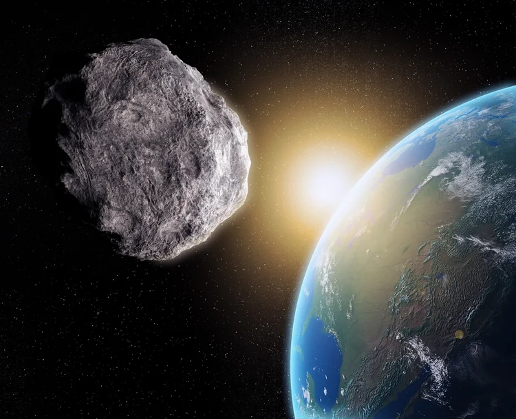 Asteroide: corpo celeste em órbita espacial tem pequena chance de impactar o planeta Terra (Science Photo Library - ANDRZEJ WOJCICKI/Getty Images)