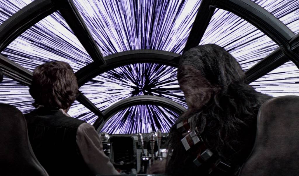 Velocidade da luz: em experimento com laser em plasma, pesquisadores registraram velocidade supraluminal (Lucasfilm/Disney/Reprodução)