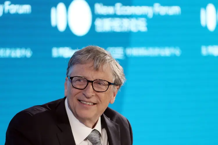 Bill Gates: os investimentos se concentrarão em projetos de larga escala para reduzir o custo das tecnologias e incluirão subvenções e outros instrumentos financeiros (Takaaki Iwabu/Bloomberg)