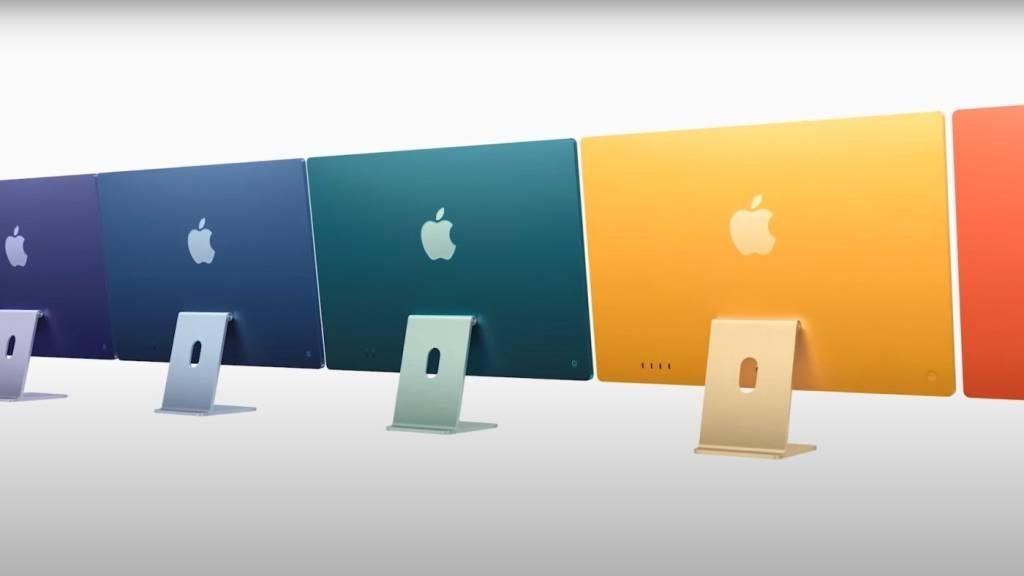 Lojas da Apple recebem hoje, 21, os novos Macs coloridos com chips M1
