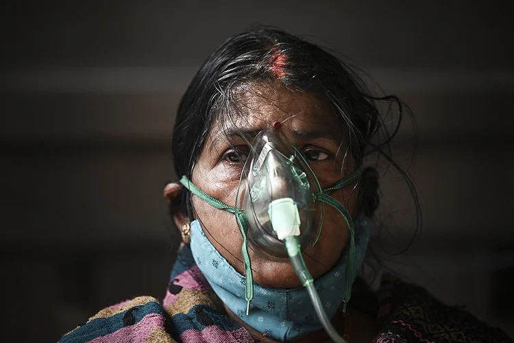 Pandemia de coronavírus na Índia:  país já tem 22,66 milhões de casos. (Sajjad HUSSAIN/AFP)