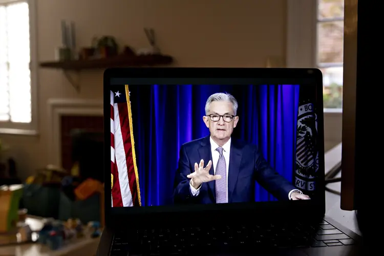 Jerome Powell, presidente do Fed, o banco central dos Estados Unidos | Foto: Andrew Harrer/Bloomberg (Andrew Harrer/Bloomberg)