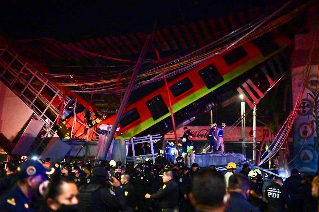 Estrutura de metrô desaba no México e deixa ao menos 23 mortos